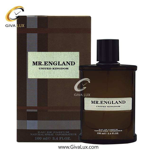  ادو پرفیوم  مردانه فرگرنس ورد اورجینال مدل Fragrance World Mr. England United Kingdom | مستر انگلند یونایتد کینگدام رایحه مشابه باربری لندن حجم  100 میل